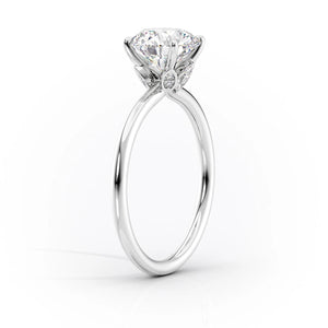 The Luna Set With A 4.5 Carat Oval Moissanite