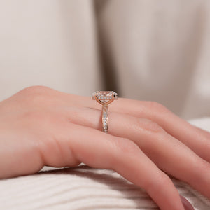 The Caroline Set With A 3 Carat Oval Lab Diamond