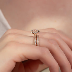 The Caroline Set With A 3 Carat Oval Lab Diamond
