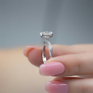The Caroline Set With A 1 Carat Oval Lab Diamond