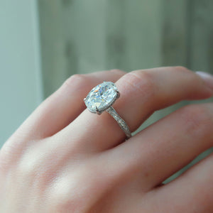 The Caroline Set With A 1 Carat Oval Lab Diamond