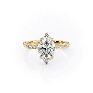 The Caroline Set With A 1 Carat Marquise Moissanite