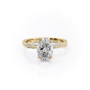 The Caroline Set With A 3 Carat Oval Lab Diamond