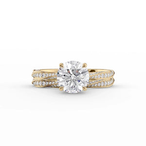 The Caroline Set With A 3 Carat Round Lab Diamond