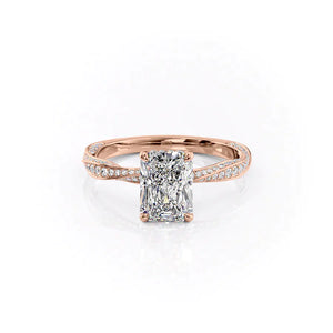 The Caroline Set With A 3 Carat Radiant Lab Diamond