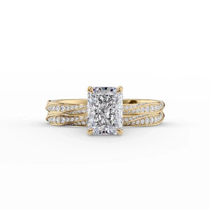 The Caroline Set With A 1 Carat Radiant Lab Diamond