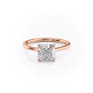 The Lexie Set With A 1 Carat Cushion Lab Diamond