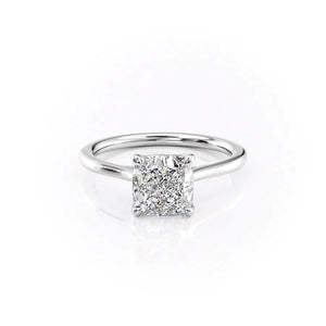 The Lexie Set With A 1 Carat Cushion Lab Diamond