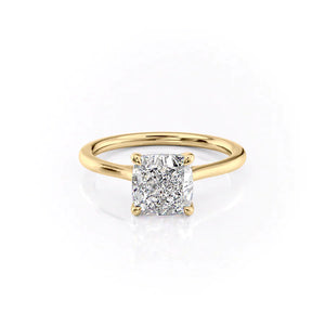 The Lexie Set With A 1 Carat Cushion Lab Diamond