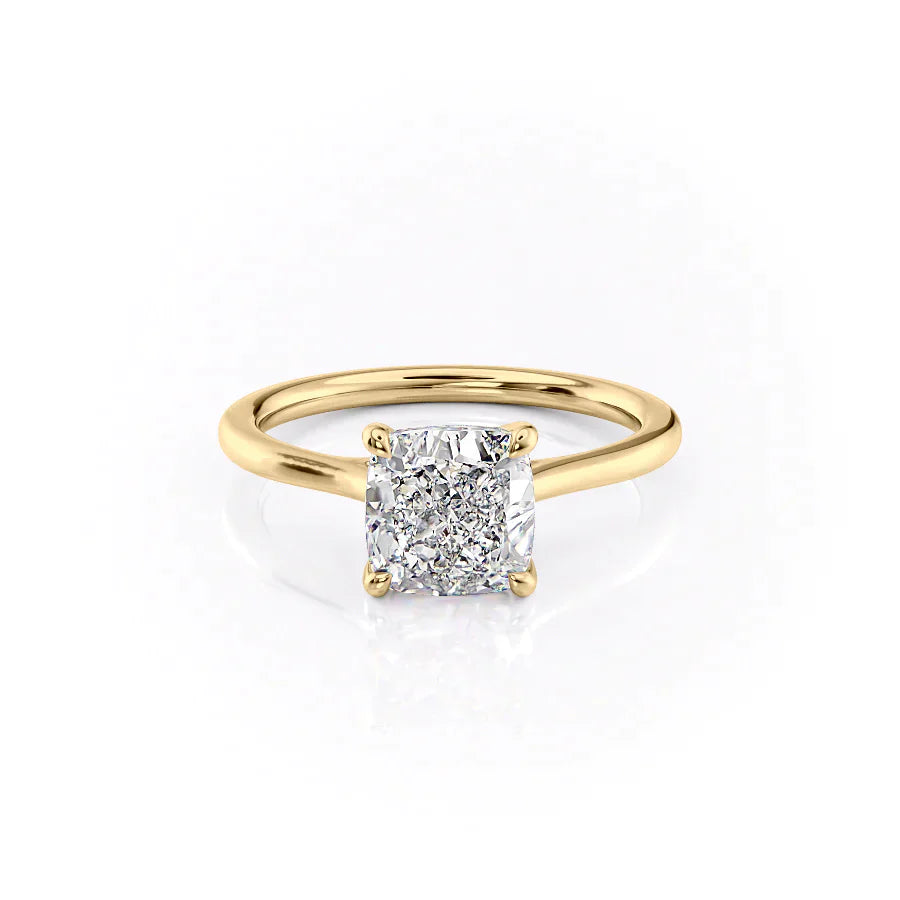 The Lexie Set With A 2 Carat Cushion Lab Diamond