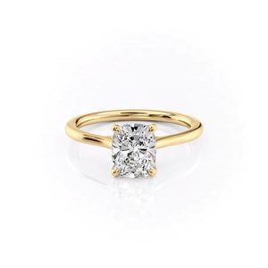 The Lexie Set With A 1.5 Carat Elongated Cushion Lab Diamond