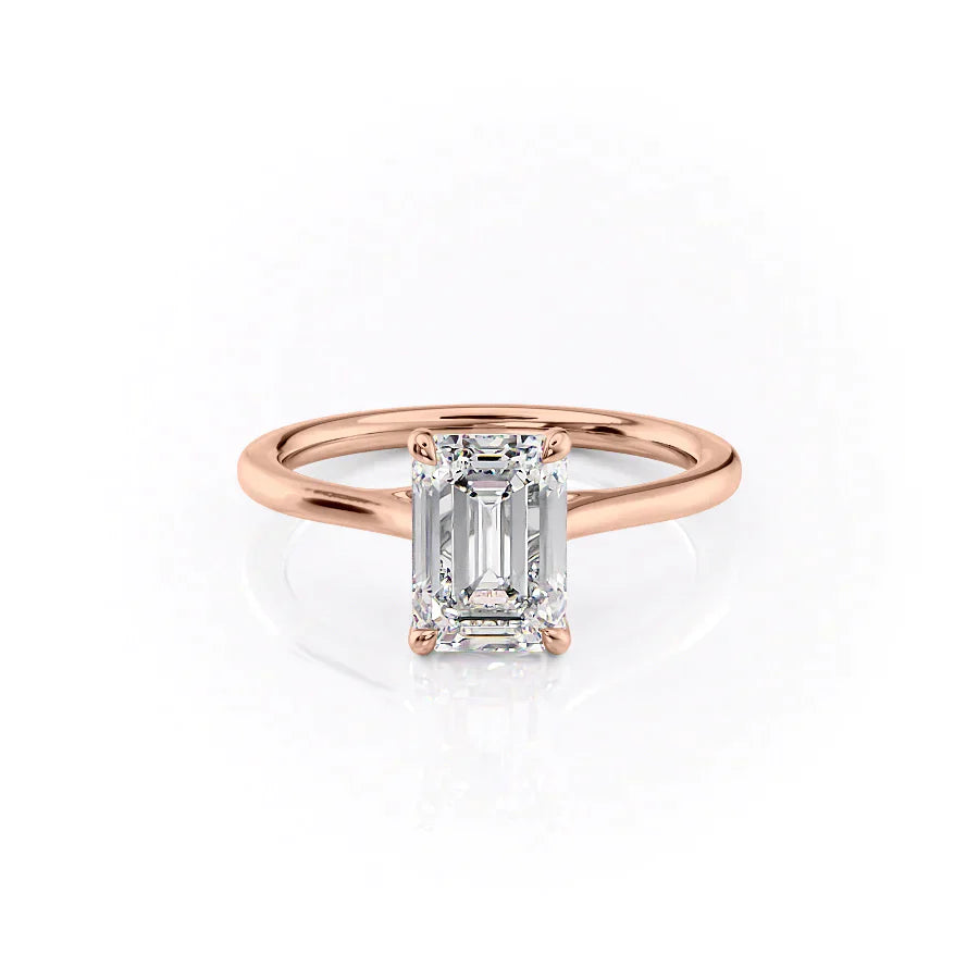 The Lexie Set With A 1.5 Carat Emerald Lab Diamond