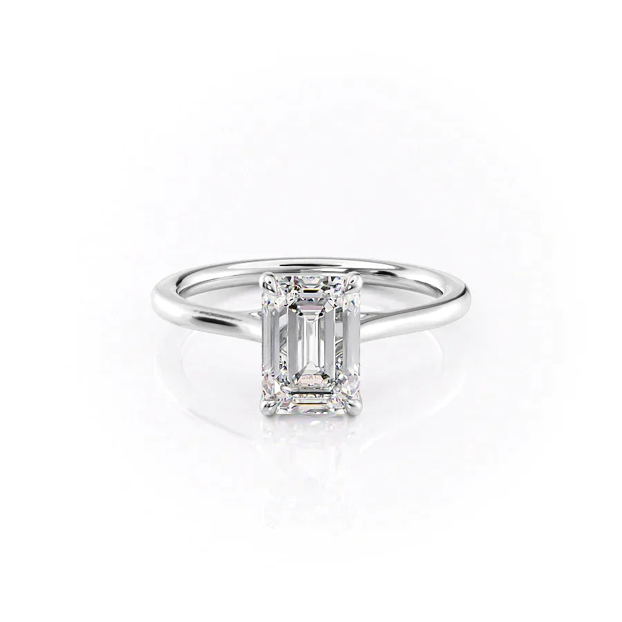 The Lexie Set With A 2.5 Carat Emerald Lab Diamond