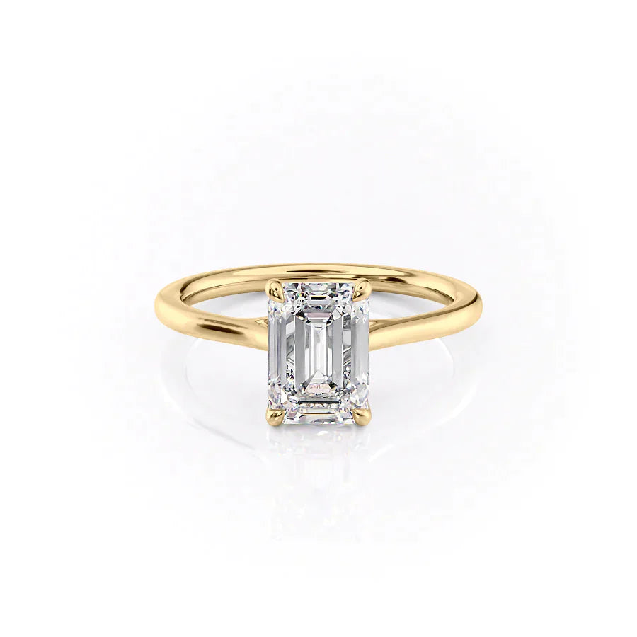 The Lexie Set With A 2.5 Carat Emerald Lab Diamond