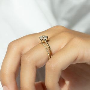The Lexie Set With A 2.5 Carat Cushion Lab Diamond