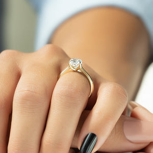 The Lexie Set With A 2.5 Carat Cushion Lab Diamond