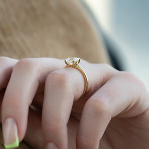 The Lexie Set With A 2.5 Carat Cushion Lab Diamond