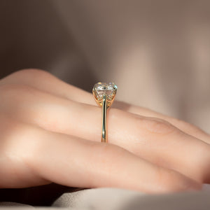 The Lexie Set With A 1 Carat Emerald Lab Diamond