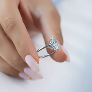 The Lexie Set With A 1.5 Carat Marquise Lab Diamond