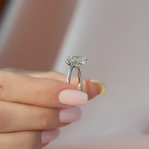 The Lexie Set With A 1.5 Carat Marquise Lab Diamond