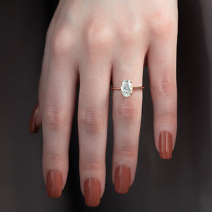The Lexie Set With A 1 Carat Oval Lab Diamond