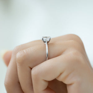 The Lexie Set With A 1 Carat Oval Lab Diamond