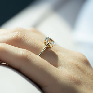 The Lexie Set With A Oval Moissanite