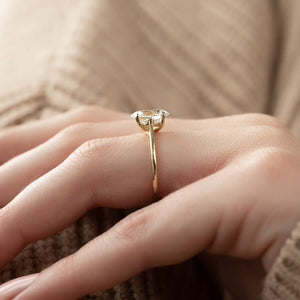 The Lexie Set With A 2 Carat Oval Lab Diamond