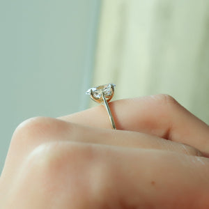 The Lexie Set With A 2 Carat Oval Lab Diamond