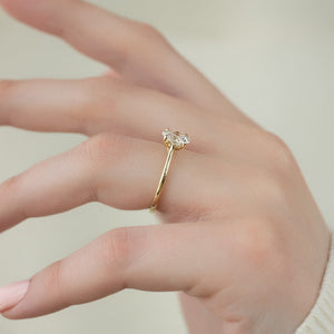 The Lexie Set With A 2 Carat Oval Lab Diamond