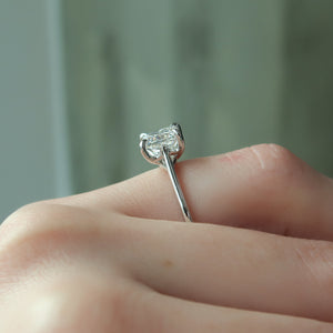 The Lexie Set With A 2 Carat Princess Lab Diamond