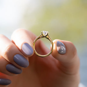 The Lexie Set With A 2 Carat Pear Lab Diamond