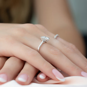 The Lexie Set With A 1.5 Carat Round Moissanite