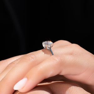 The Lexie Set With A 1.5 Carat Round Moissanite