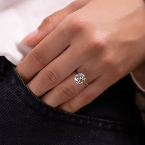 The Lexie Set With A 1.5 Carat Round Moissanite