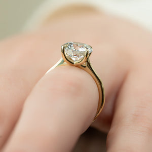 The Lexie Set With A 3 Carat Round Lab Diamond