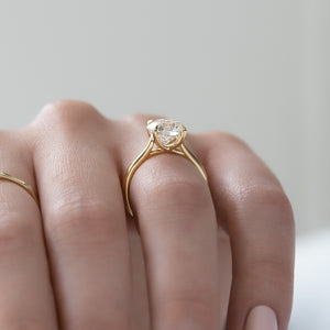The Lexie Set With A 3 Carat Round Lab Diamond