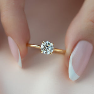 The Lexie Set With A 3 Carat Round Lab Diamond
