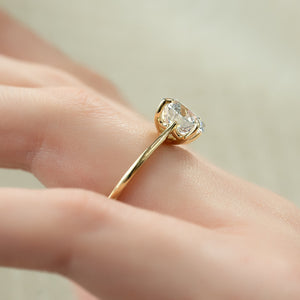 The Lexie Set With A 3 Carat Round Lab Diamond