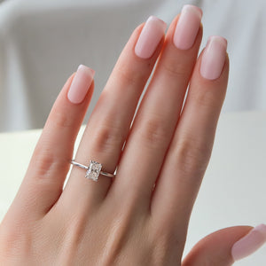 The Lexie Set With A 2 Carat Radiant Lab Diamond