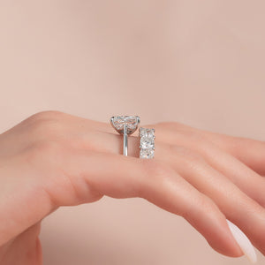 The Lexie Set With A 2 Carat Radiant Lab Diamond