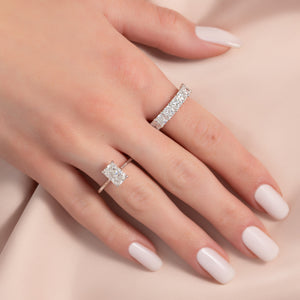 The Lexie Set With A Radiant Moissanite
