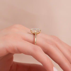 The Lexie Set With A 1 Carat Radiant Lab Diamond