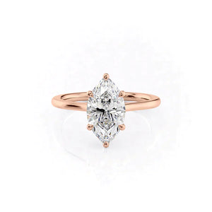 The Lexie Set With A 2 Carat Marquise Lab Diamond