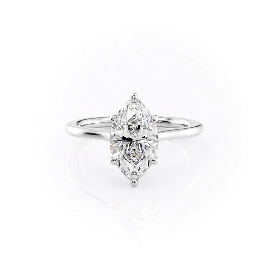 The Lexie Set With A 1 Carat Marquise Lab Diamond