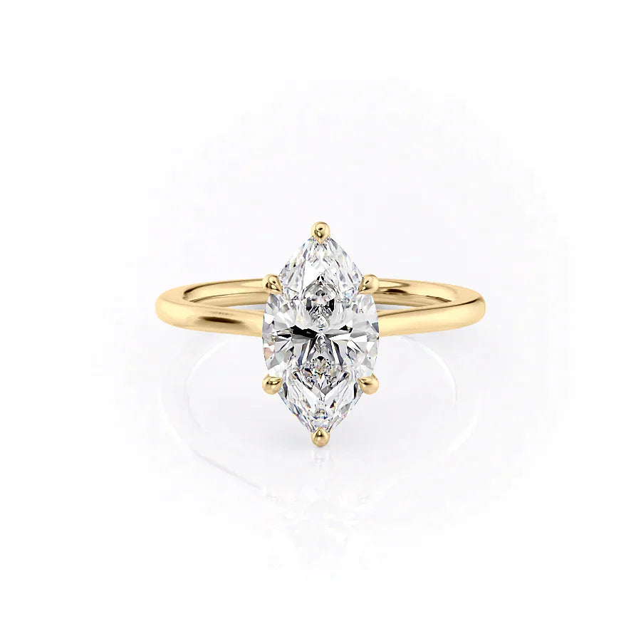 The Lexie Set With A 1 Carat Marquise Lab Diamond
