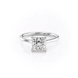 The Lexie Set With A 4.5 Carat Princess Moissanite