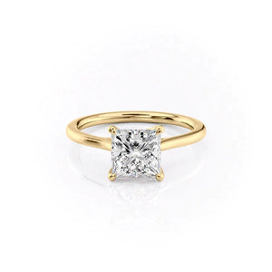 The Lexie Set With A 2.5 Carat Princess Moissanite