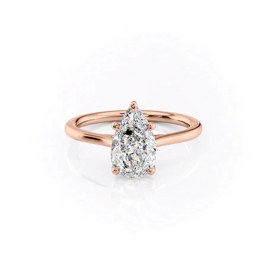 The Lexie Set With A 1.5 Carat Pear Lab Diamond