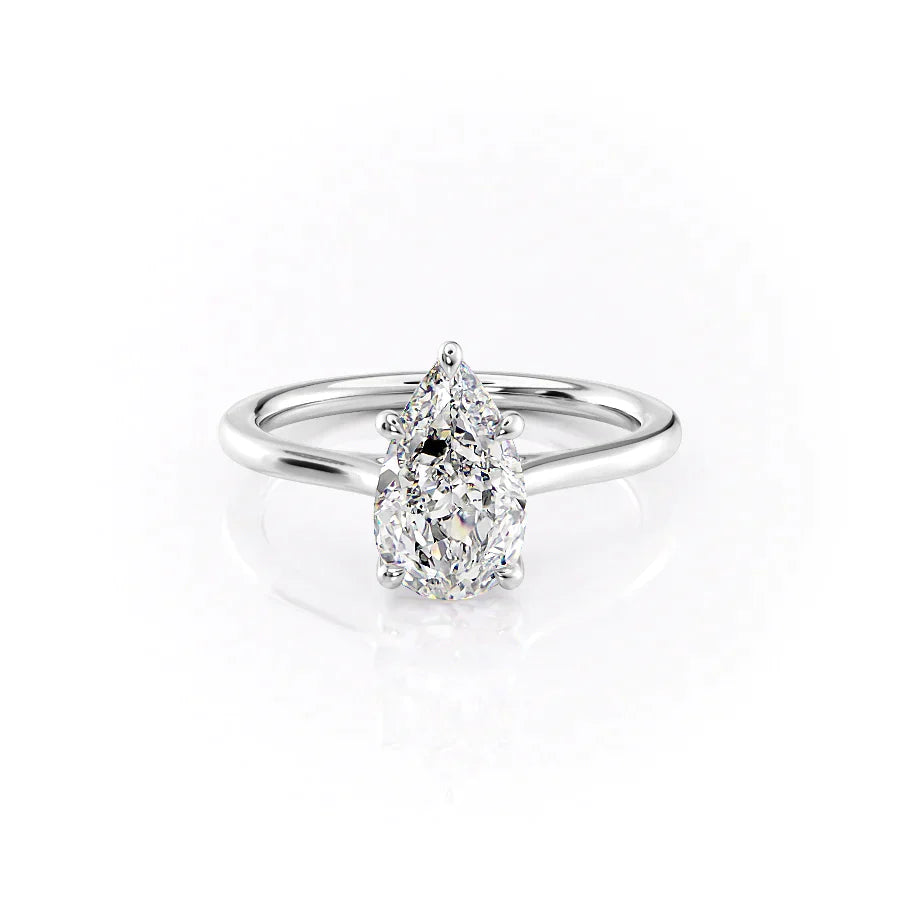 The Lexie Set With A 1.5 Carat Pear Lab Diamond